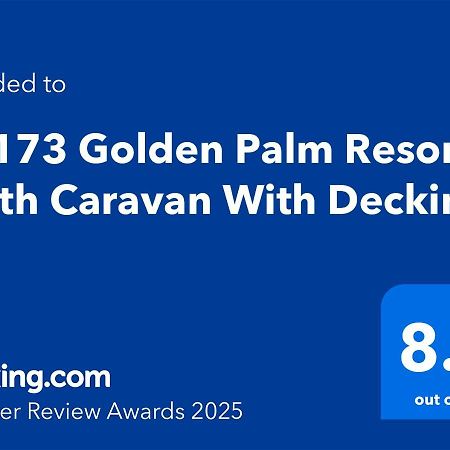 PG173 Golden Palm Resort 6 Berth Caravan Chapel Saint Leonards Eksteriør billede