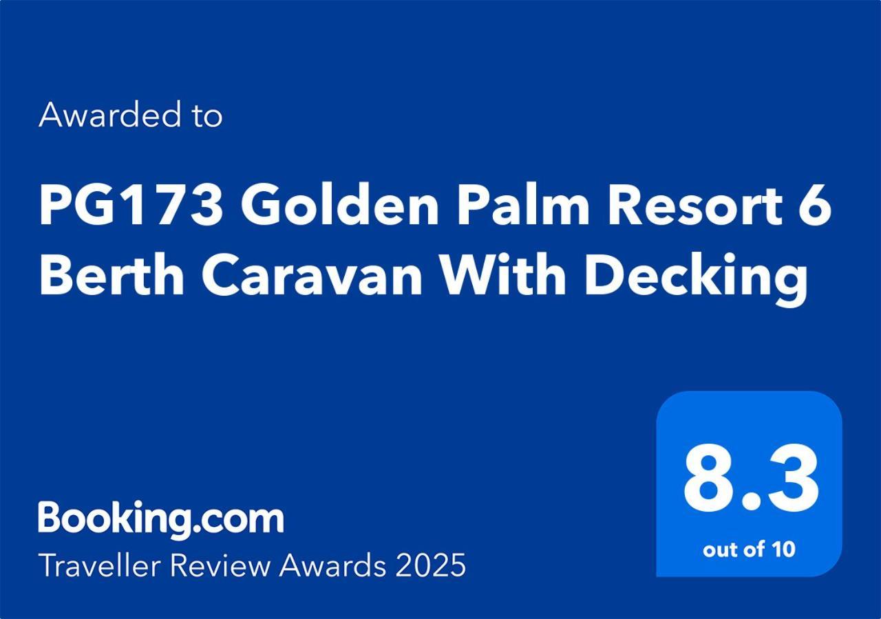 PG173 Golden Palm Resort 6 Berth Caravan Chapel Saint Leonards Eksteriør billede